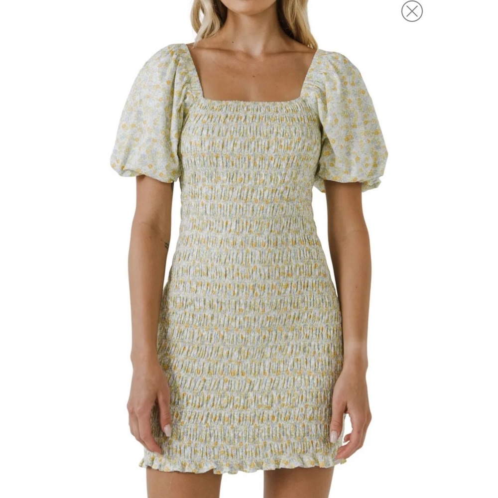 Floral Smocked Cotton Minidress
ENGLISH FACTORY XL